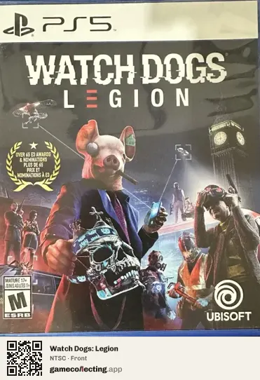 Watch Dogs: Legion PlayStation 5, NTSC box front