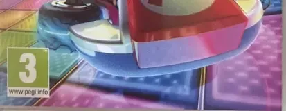 Mario Kart 8 Deluxe, the PEGI square on its front