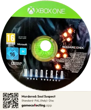 Murdered: Soul Suspect Xbox One, PAL disc
