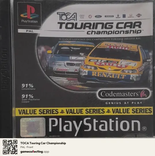 TOCA Touring Car Championship PlayStation, PAL box front