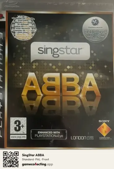 SingStar ABBA PlayStation 3, PAL box front