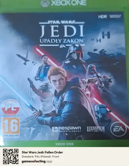 Star Wars Jedi: Fallen Order Xbox One, Poland box front