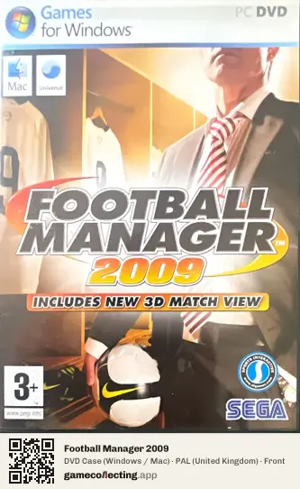 Football Manager 2009 Computer, United Kingdom box front