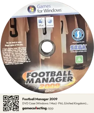 Football Manager 2009 Computer, PAL disc