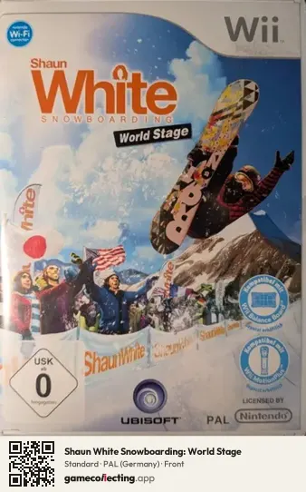 Shaun White Snowboarding: World Stage Nintendo Wii, Germany box front