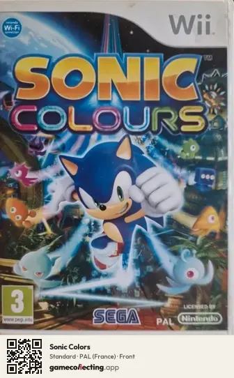 Sonic Colors Nintendo Wii, France box front