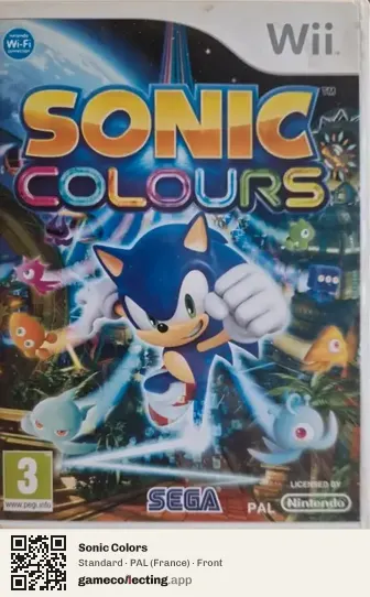 Sonic Colors Nintendo Wii, France box front