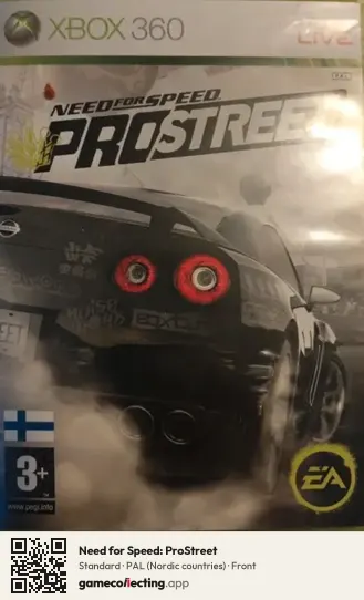 Need for Speed: ProStreet Xbox 360, Nordic countries box front