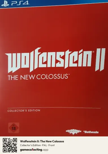 Wolfenstein II: The New Colossus PlayStation 4, PAL box front