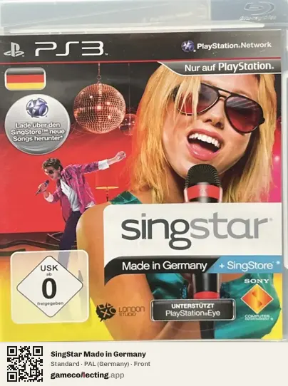 SingStar Made in Germany PlayStation 3, Germany box front