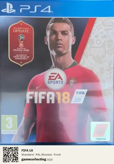FIFA 18 PlayStation 4, Russia box front