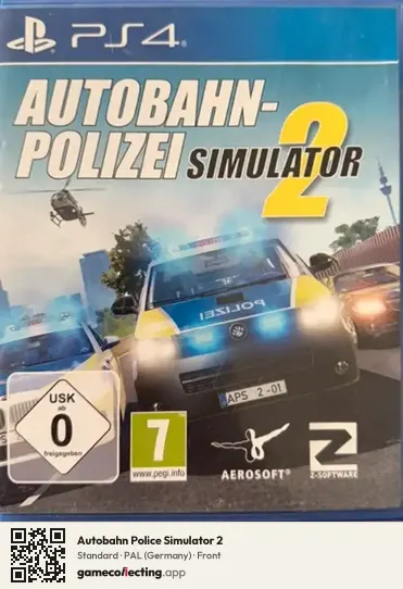 Autobahn Police Simulator 2 PlayStation 4, Germany box front