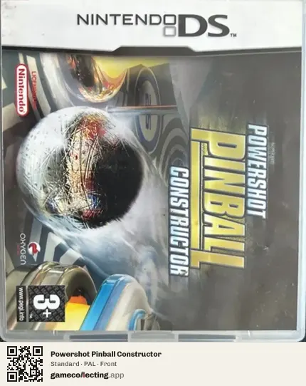 Powershot Pinball Constructor Nintendo DS, PAL box front