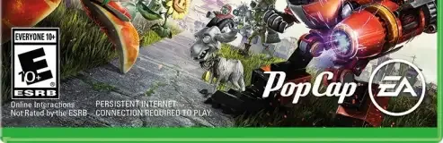 Plants vs. Zombies: Garden Warfare 2, the ESRB box on its front