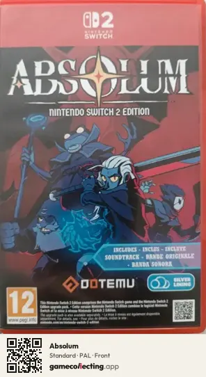 Absolum Nintendo Switch 2, PAL box front
