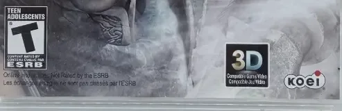 Dynasty Warriors 7, the ESRB box on its front