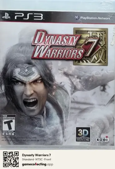 Dynasty Warriors 7 PlayStation 3, NTSC box front