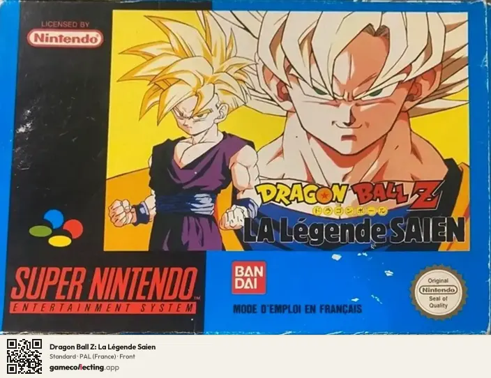 Dragon Ball Z: La Légende Saien Super Nintendo Entertainment System, France box front