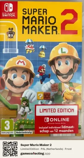 Super Mario Maker 2 Nintendo Switch, Netherlands box front