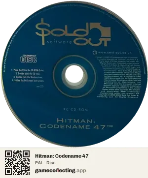 Hitman: Codename 47 Computer, PAL disc