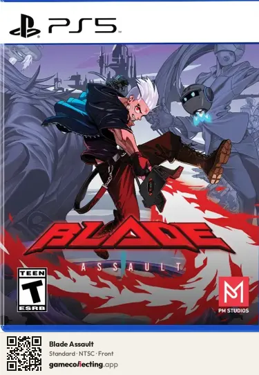 Blade Assault PlayStation 5, NTSC box front