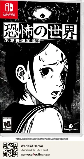 World of Horror Nintendo Switch, NTSC box front