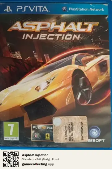 Asphalt Injection PlayStation Vita, Italy box front