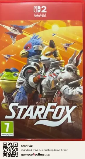 Star Fox Nintendo Switch 2, United Kingdom box front