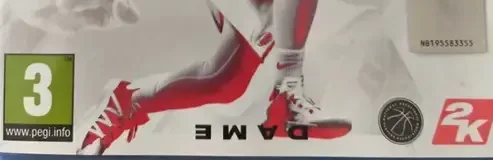 NBA 2K21, the PEGI square on its front