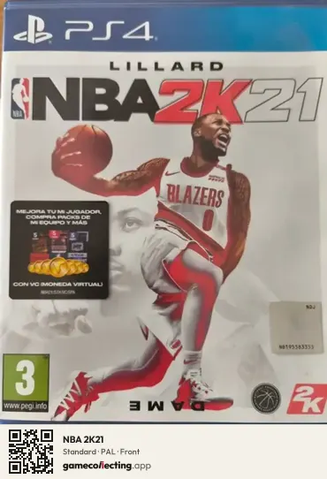 NBA 2K21 PlayStation 4, PAL box front