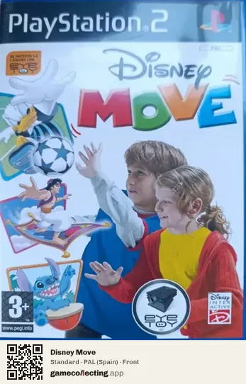 Disney Move PlayStation 2, Spain box front