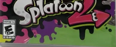 Splatoon 2, the ESRB box on its front