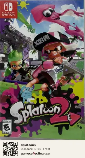 Splatoon 2 Nintendo Switch, NTSC box front