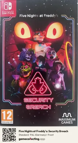 Five Nights at Freddy's: Security Breach Nintendo Switch, Germany box front