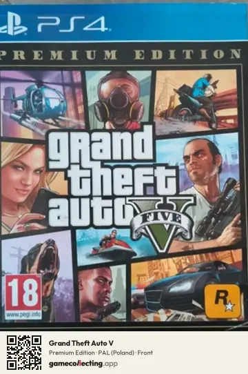 Grand Theft Auto V PlayStation 4, Poland box front