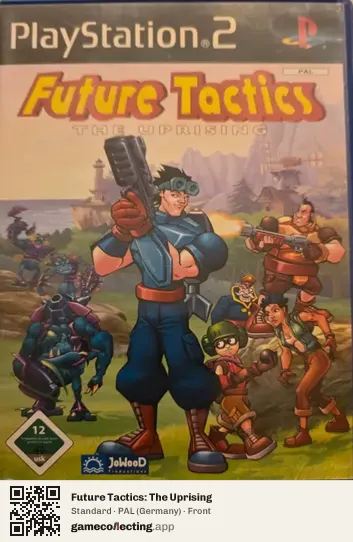 Future Tactics: The Uprising PlayStation 2, Germany box front