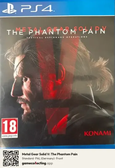 Metal Gear Solid V: The Phantom Pain PlayStation 4, Germany box front
