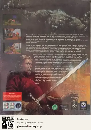 Ecstatica Computer, PAL box front