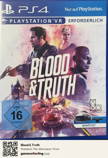 Blood & Truth PlayStation 4, Germany box front