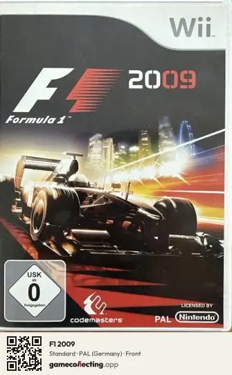 F1 2009 Nintendo Wii, Germany box front