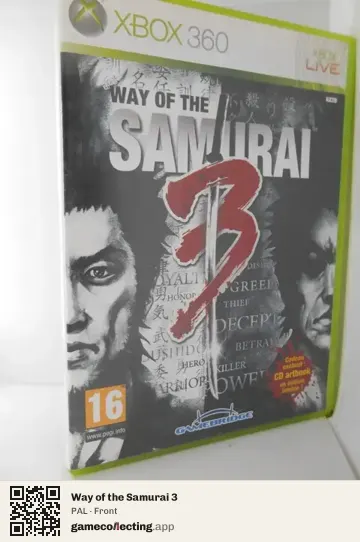Way of the Samurai 3 Xbox 360, PAL box front