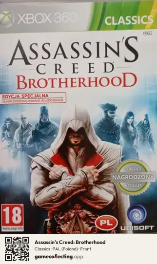 Assassin's Creed: Brotherhood Xbox 360, Poland box front
