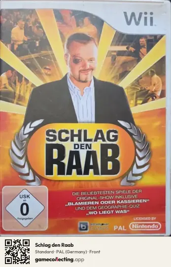 Schlag den Raab Nintendo Wii, Germany box front