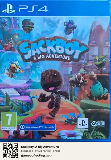 Sackboy: A Big Adventure PlayStation 4, France box front
