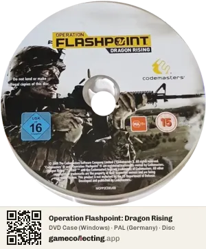 Operation Flashpoint: Dragon Rising Computer, PAL disc