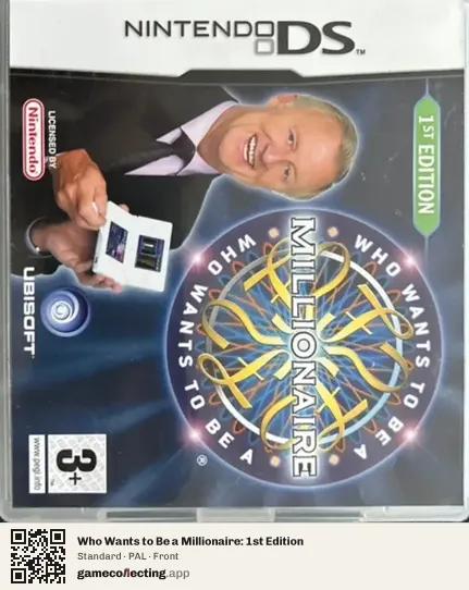 Who Wants to Be a Millionaire: 1st Edition Nintendo DS, PAL box front