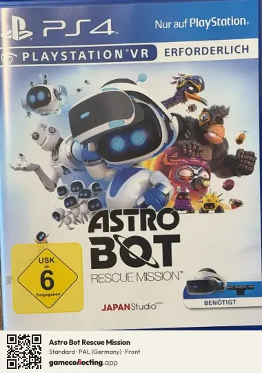 Astro Bot Rescue Mission PlayStation 4, Germany box front