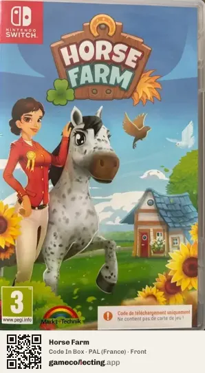 Horse Farm Nintendo Switch, France box front