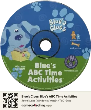 Blue's Clues: Blue's ABC Time Activities Computer, NTSC disc