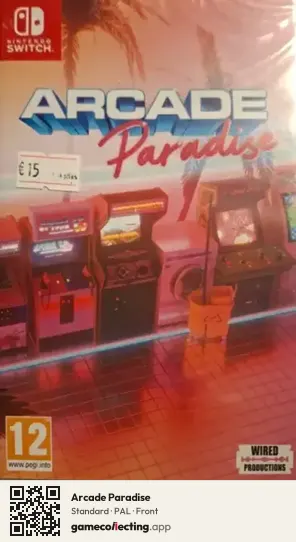 Arcade Paradise Nintendo Switch, PAL box front